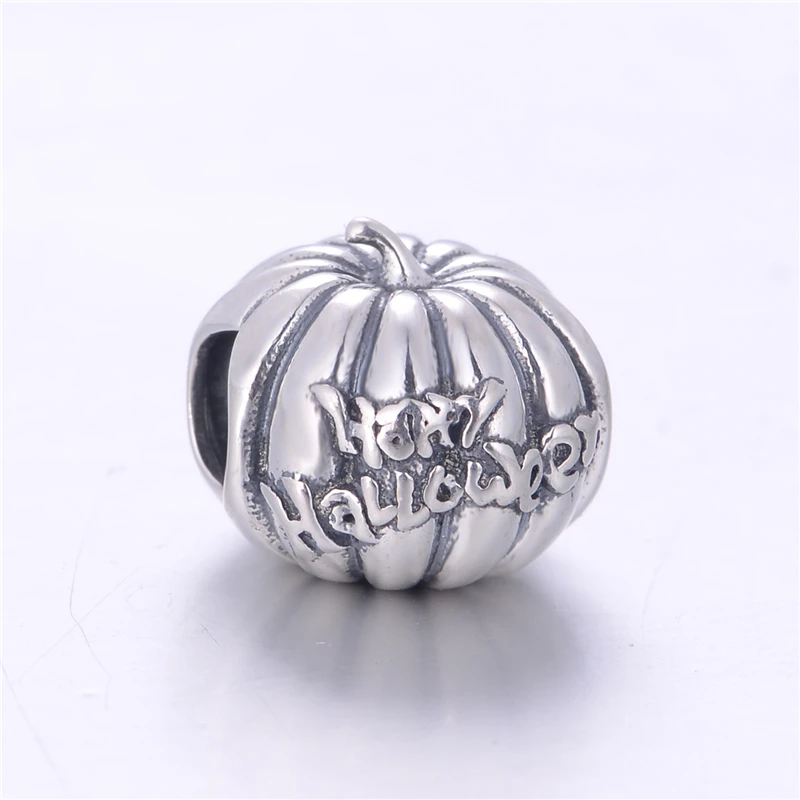 Joyas De Plata 925 бусины в виде тыквы Европейские Бусины из стерлингового серебра
