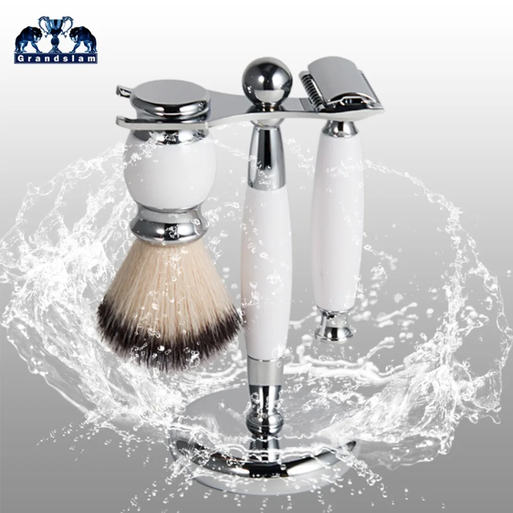 Grandslam Для мужчин безопасная бритва набор синтетических Набор принадлежностей