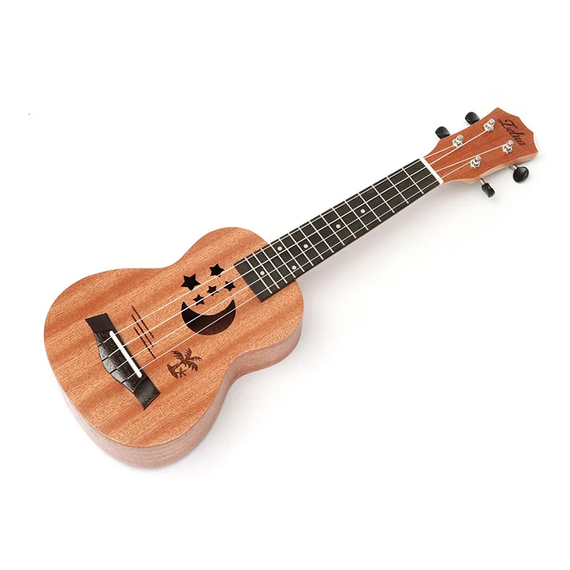 Новинка Zebra 2" 23" Sapele звездный узор Гавайские гитары Гавайские мини-гитары 4 струны Uke коричневый палисандр инструмент Ukelele подарок