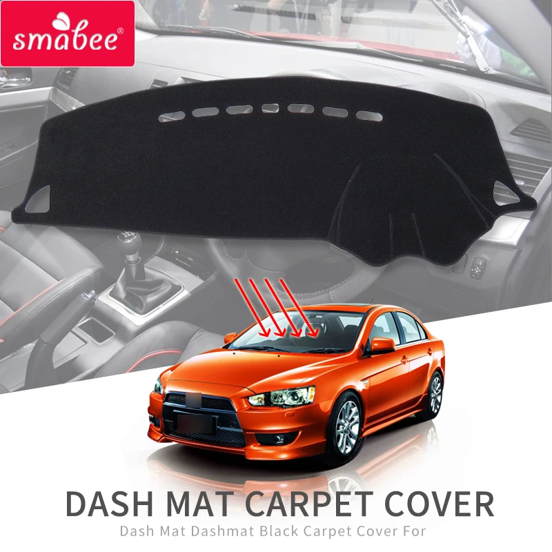 Коврик Smabee для приборной панели Mitsubishi Lancer 2008 ~ 2016 ковер от солнца раллиарта EVO X Galant
