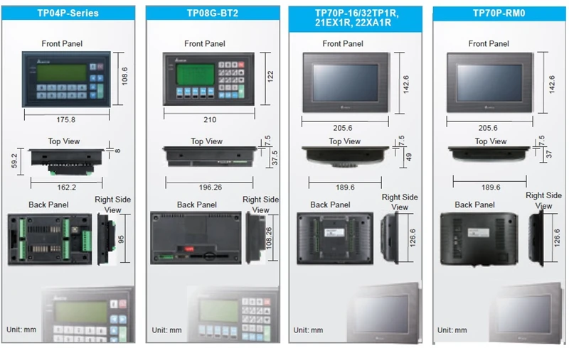 И TP04P-16TP1R TP04P-32TP1R TP04P-22XA1R TP04P-21EX1R текст Панель HMI с PLC разъема
