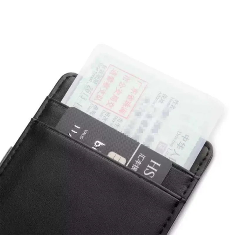 Rfid Blocking Case to Protect Credit Cards Wallet with Metal Clip Genuine Leather Slim id Holder Men Drivers License | Багаж и сумки