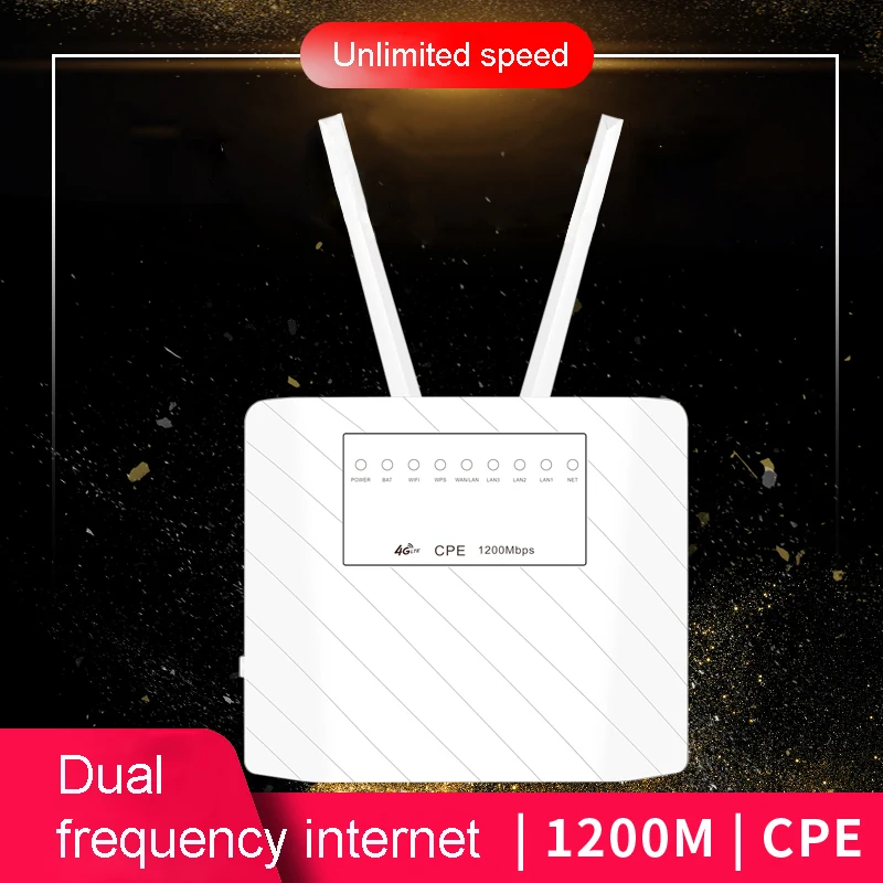 1200 Мбит/с 4G LTE CAT6 CPE маршрутизатор полный диапазон частот беспроводной роутер