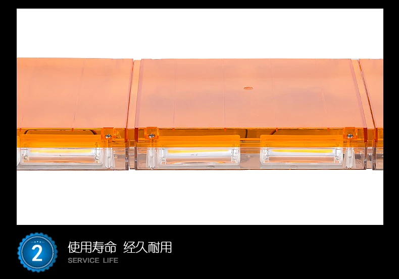 SK 48 '཈V 24V 220w светодиодный COB аварийный светильник бар стробоскоп Янтарный 360