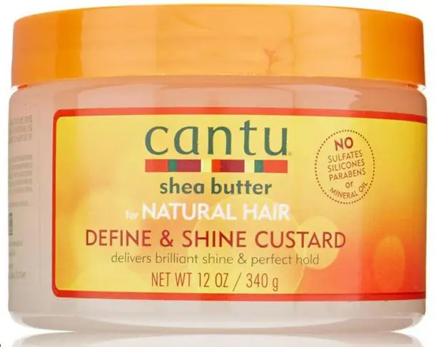 Cantu масло ши для натуральных волос определить и блеск заварной крем/340 г |