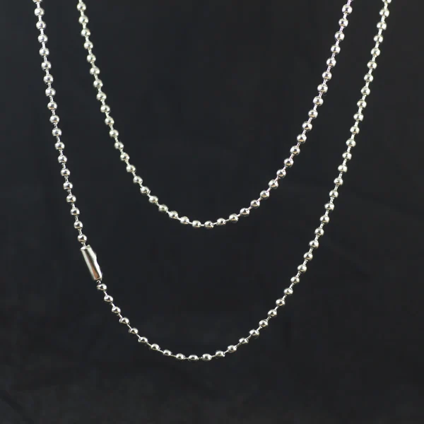 

2.4mm 70cm Jewelry Vintage Chain Dull Silver Ball chain,Alloy/Metal Chain with Lobster clasp 50pcs/lot Free shipping