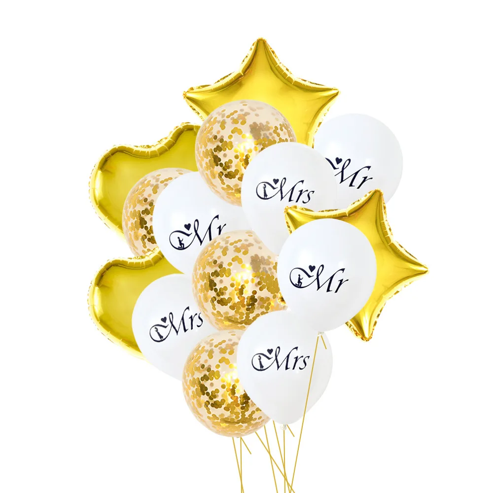 14 шт пентаграммы блестки смешанные латексные воздушные шары День рождения