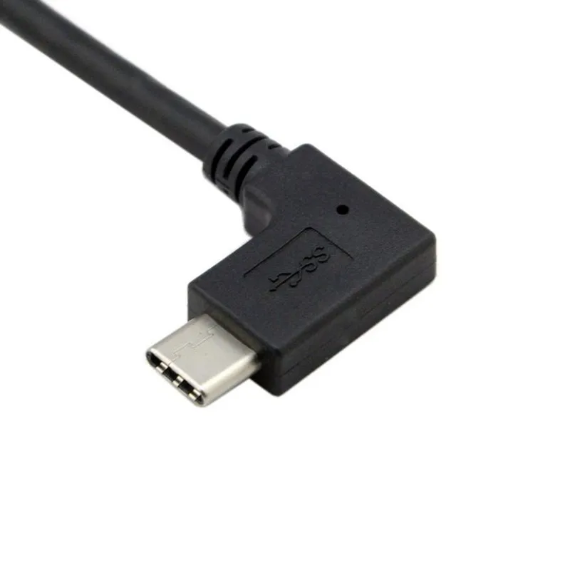 Кабель для передачи данных 10 см 90 градусов под прямым углом USB 3 1 Type C папа мама OTG