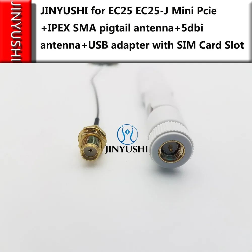 

EC25 EC25-J MINI PCIE+IPEX SMA pigtail antenna+5dbi antenna+USB adapter FDD/TDD-LTE B1/B3/B8/B18/B19/B26/B41 CAT4 For Japan