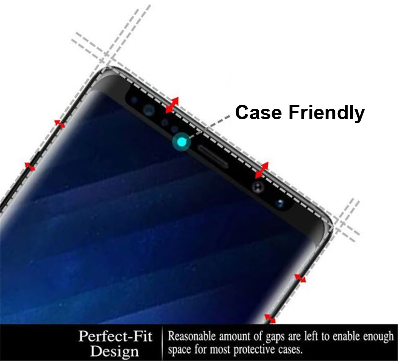 HATOLY 3D полное изогнутое стекло для Samsung Galaxy S8 закаленное покрытие клеевой экран