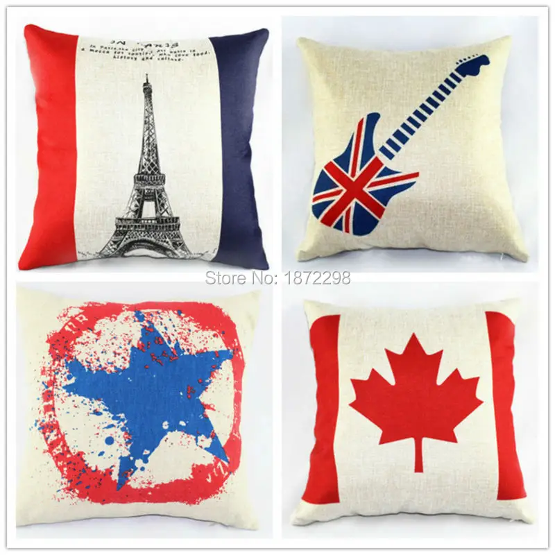 

Free Shipping 160 Pattern 40/45/50/60cm Anglo Style Polyester Digital Print Cushion Cover PCILPC-C-01-04