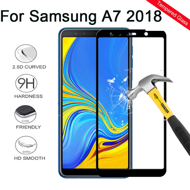 Для samsung Galaxy A7 Защитное стекло для экрана полное покрытие Броня закаленное стекло для samsung A7 A750 защитная пленка