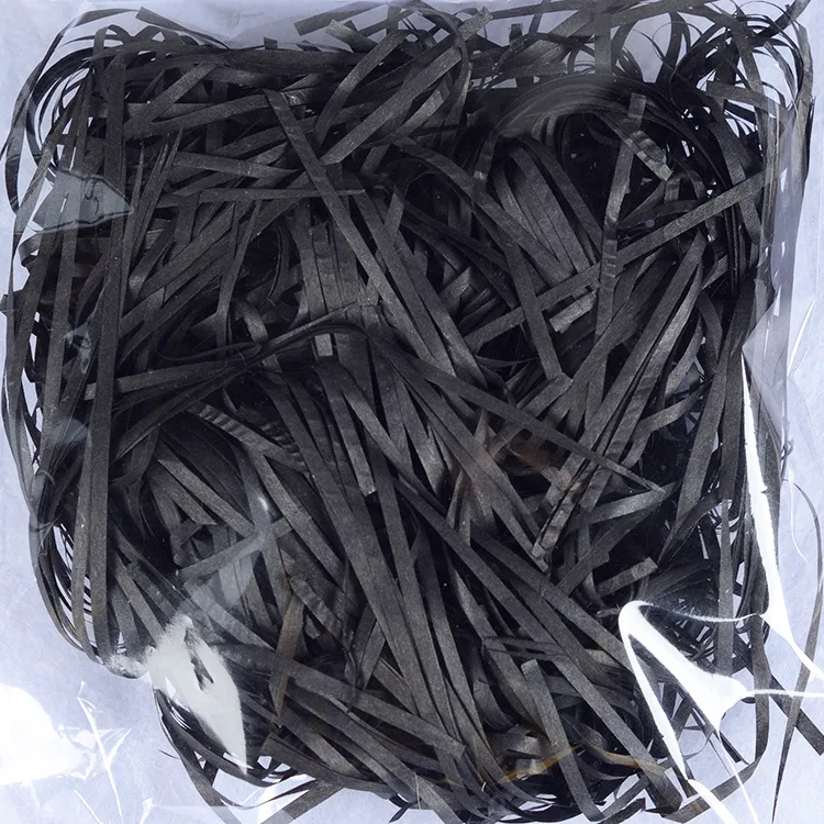 black 20 г/пакет цветной бумажный наполнитель подарочной коробки упаковочные материалы свадебный фестиваль коробка наполнитель чулок шприцы для рождественской вечеринки - Color: black