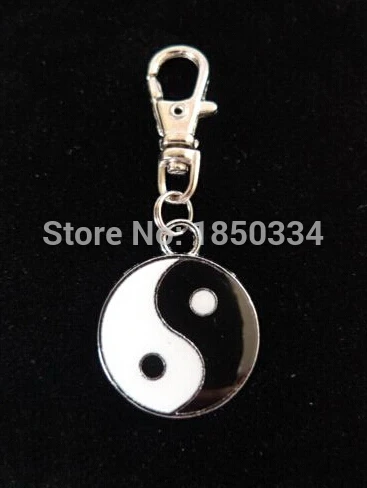 

Лидер продаж, модный винтажный брелок из эмалированного сплава в виде рыбы инь янь, брелок для подарка, подходит для ключей, ювелирные изделия D33, 20 шт.