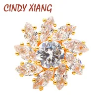 CINDY XIANG 2 цвета на выбор, кубический цирконий, Луна, броши на воротник для женщин, медный материал, милая маленькая красивая брошь на булавке, подарок