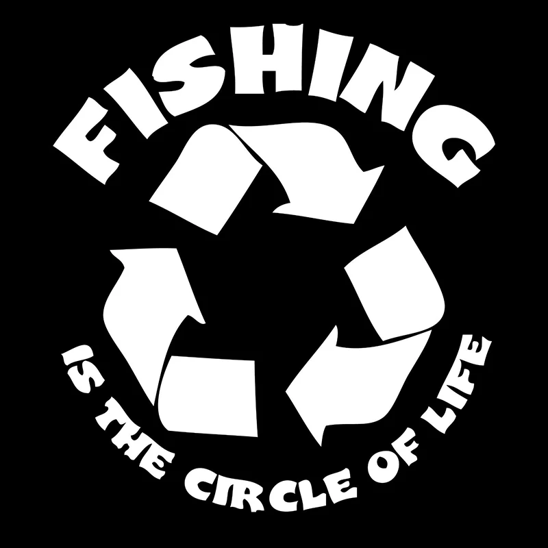 Fishing Is The Circle Of Life мотоциклетная техника автомобильное окно лэптоп автомобильные