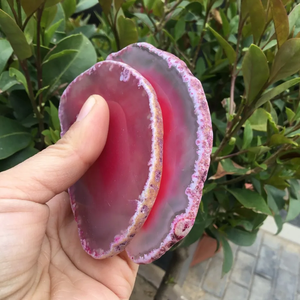 2 шт. лидер продаж кусочки агата натуральные необработанные камни и минералы