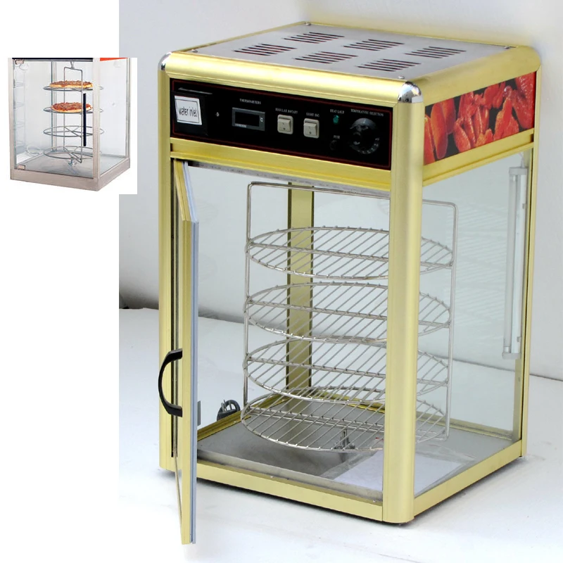 Коммерческий изоляционный шкаф вращающийся для пиццы витрина еды закусок