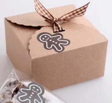 Оптовая Snak Box малый Крафт Подарочная Коробка партия коробка Мини крафт бумага