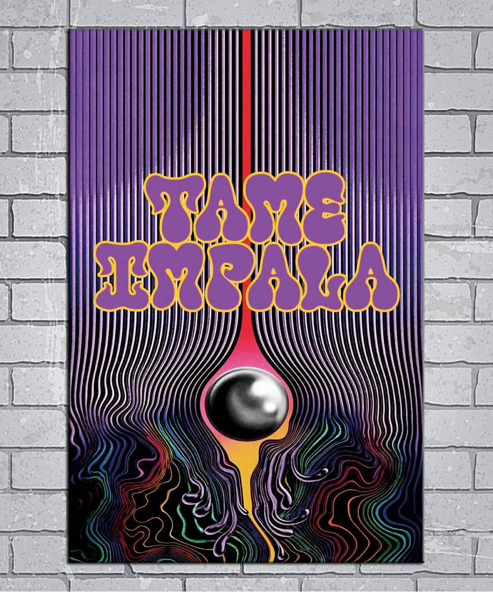 Tame Impala рок музыка Psychedelic покрытие светильник холст на заказ постер 24x36 27x40 дюймов