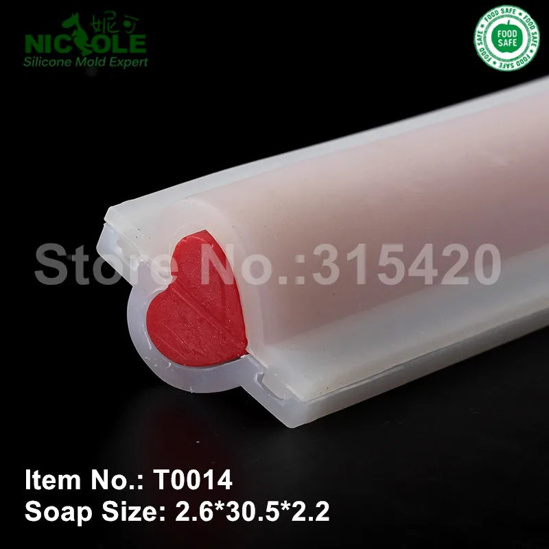 T0014 Николь силиконовые трубки Мыло Плесень DIYCandle формы - Цвет: T0014