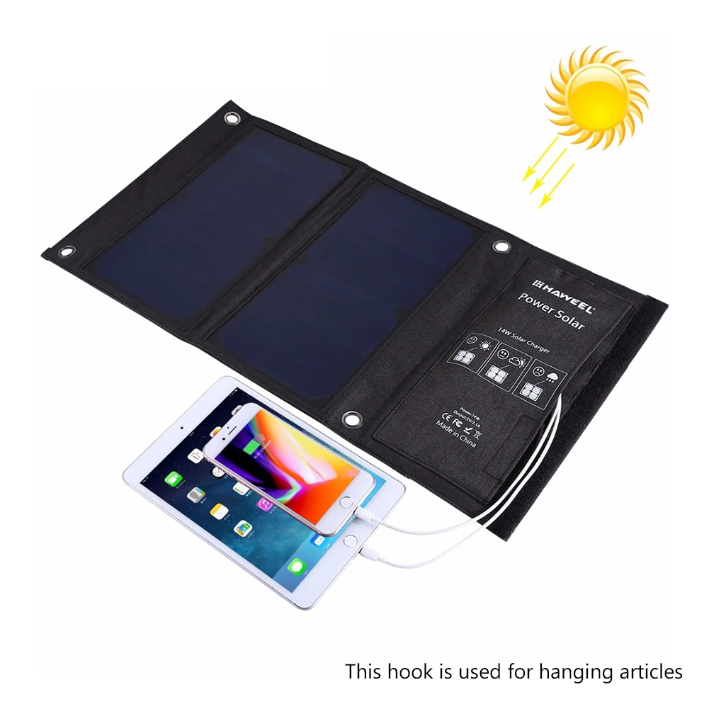SunPower складное зарядное устройство на 14 Вт 21 28 5 в 2 1 А 4 с выходом USB портативные