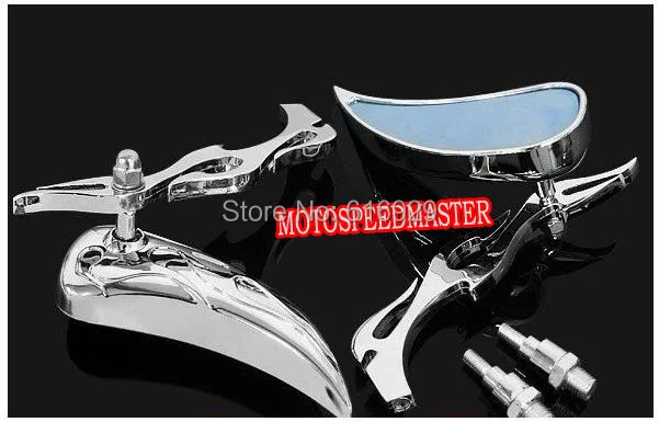 Пользовательские хромированные мотоциклетные Задние Зеркала для HONDA SHADOW 500 600 750