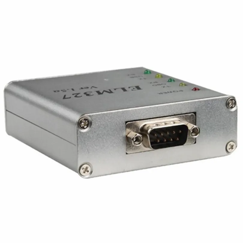 20 шт./лот DHL Бесплатная доставка металлический алюминиевый ELM327 V1.5 OBD2 USB интерфейс
