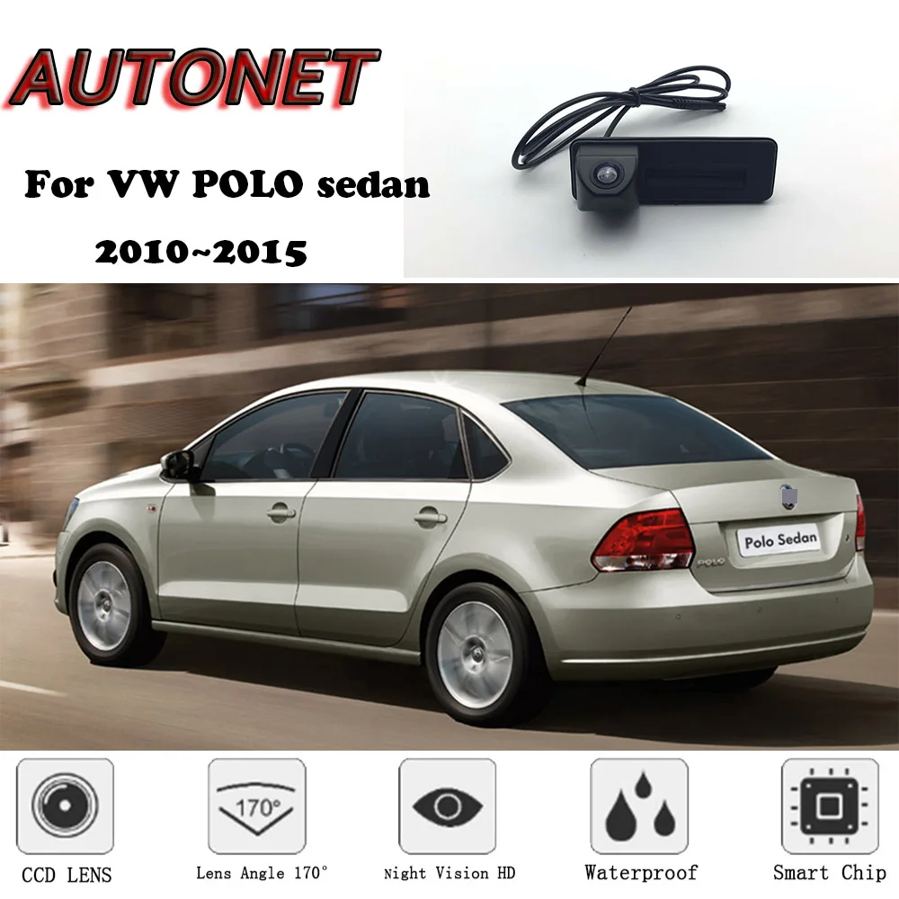 Камера заднего вида с ручкой и функцией ночной съемки для Volkswagen VW polo sedan Vento 2011 2012