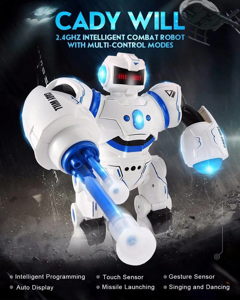 Обучающая электрическая игрушка робот на радиоуправлении Модель 2 4G