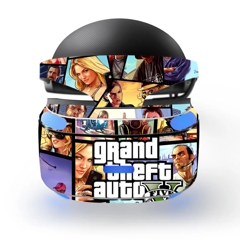 Съемная виниловая наклейка Grand Theft Auto V защитная пленка для Playstation VR PS PSVR|Наклейки| |