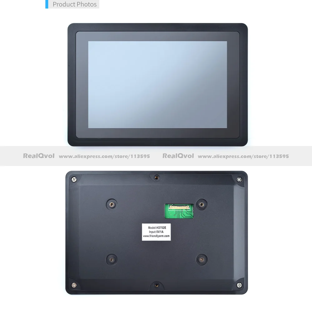 FriendlyARM 7 дюймов eDP ЖК-дисплей Дисплей с Кепки-Touch HD702E Разрешение 800x1280 Поддержка высокого разрешения Android lubuntu NanoPC-T4