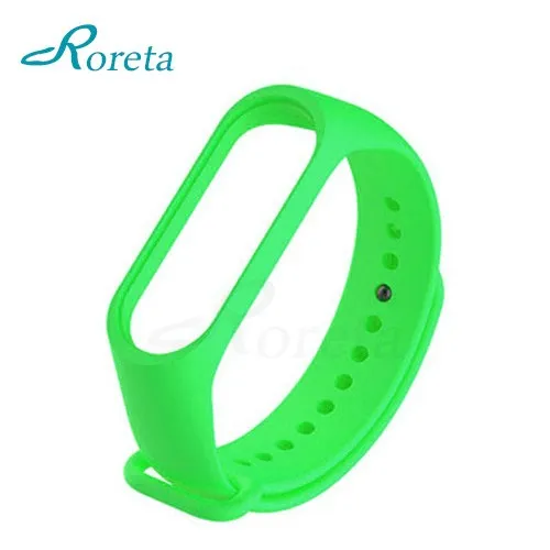 bright green Силиконовый ремешок для xiaomi mi band 3, спортивные часы, браслет, ремешок на запястье для xiaomi mi band 3, аксессуары, браслет, напульсник, новинка - Цвет: bright green