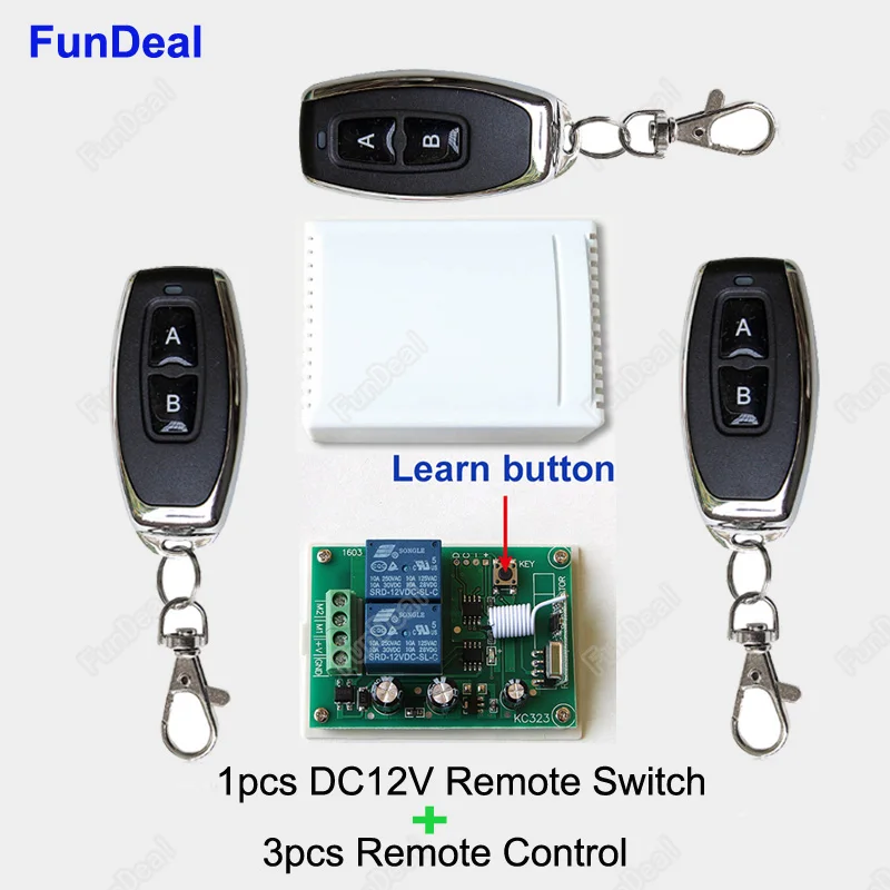 Универсальный беспроводной пульт дистанционного управления 433 МГц 12 в пост. Тока