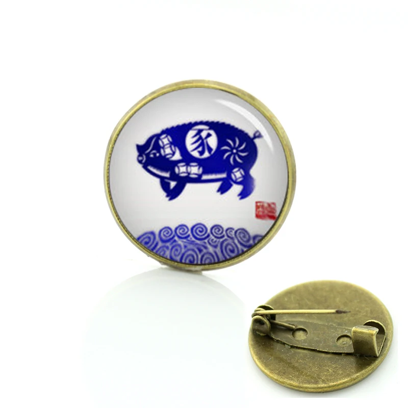 TAFREE, красные Броши Maneki Neko, на удачу, стеклянный кабошон, на булавке, для счастливого кота, ювелирные изделия,, животное, мода для мужчин и женщин, C222