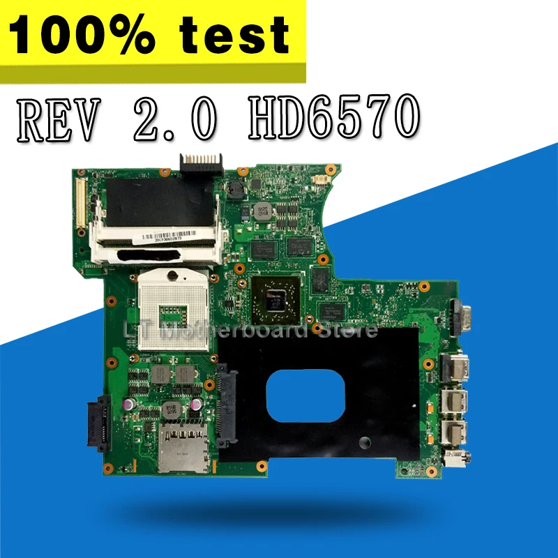 K42JA материнская плата HD6570 REV 2 0 для For Asus a42j k42j x42j k42jp ноутбука Тест ОК|Материнские