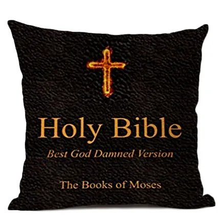 04 Art cushion cover Christian culture Bible cross Jesus pattern cotton and hemp pillow living room sofa decoration 45x45cm - Цвет: 04