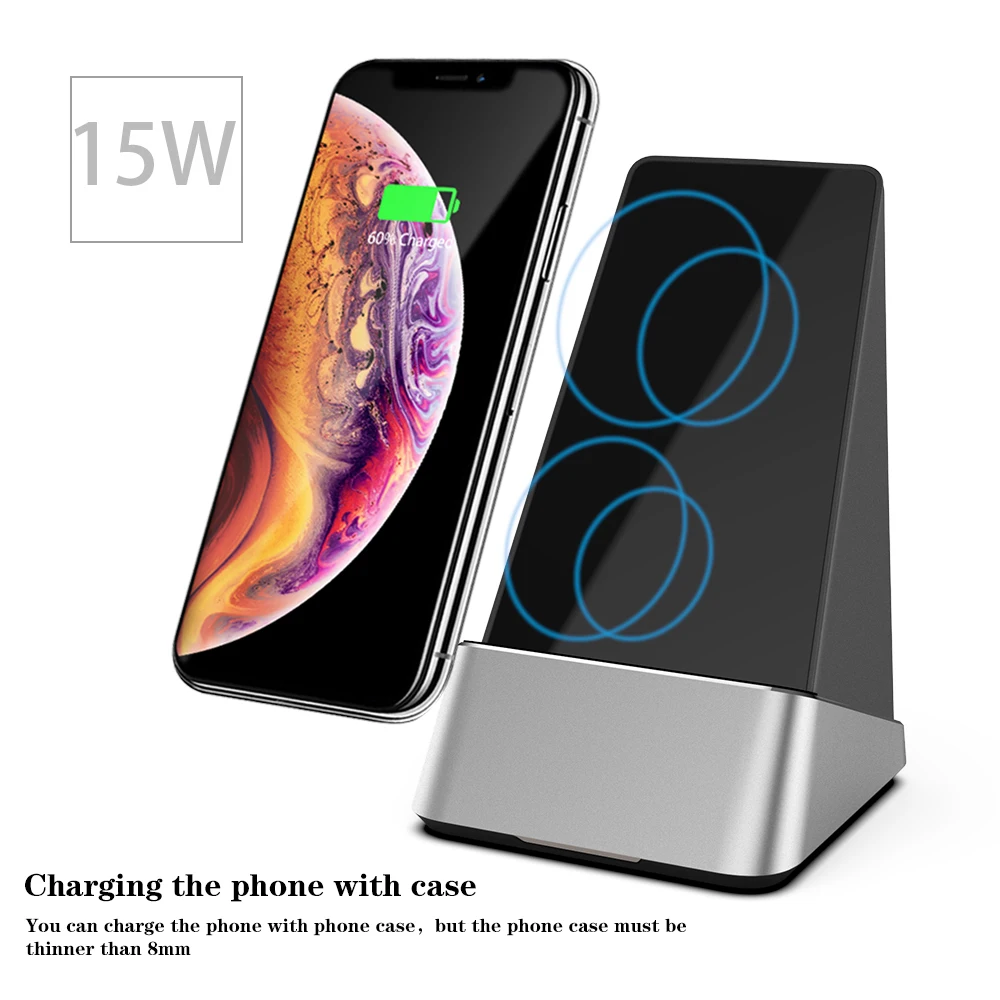 Беспроводной держатель для телефона Ascromy Qi зарядное устройство 10 Вт Samsung Galaxy S10 S9 S8