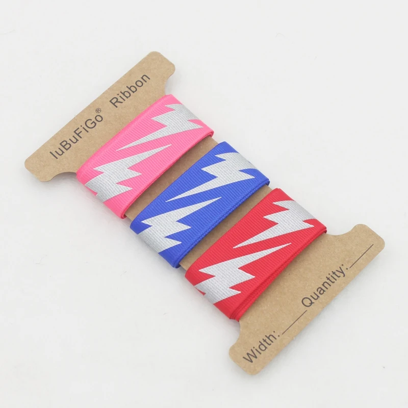 [IuBuFiGo] 1 &quot25 мм предупреждающая светоотражающая лента Grosgrain DIY для банта на волосы