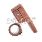 Кобура Leahter с ремешком для второй мировой войны, 2 мировая война, Mauser C96, Армейская, квадратная, коричневая, CN103113