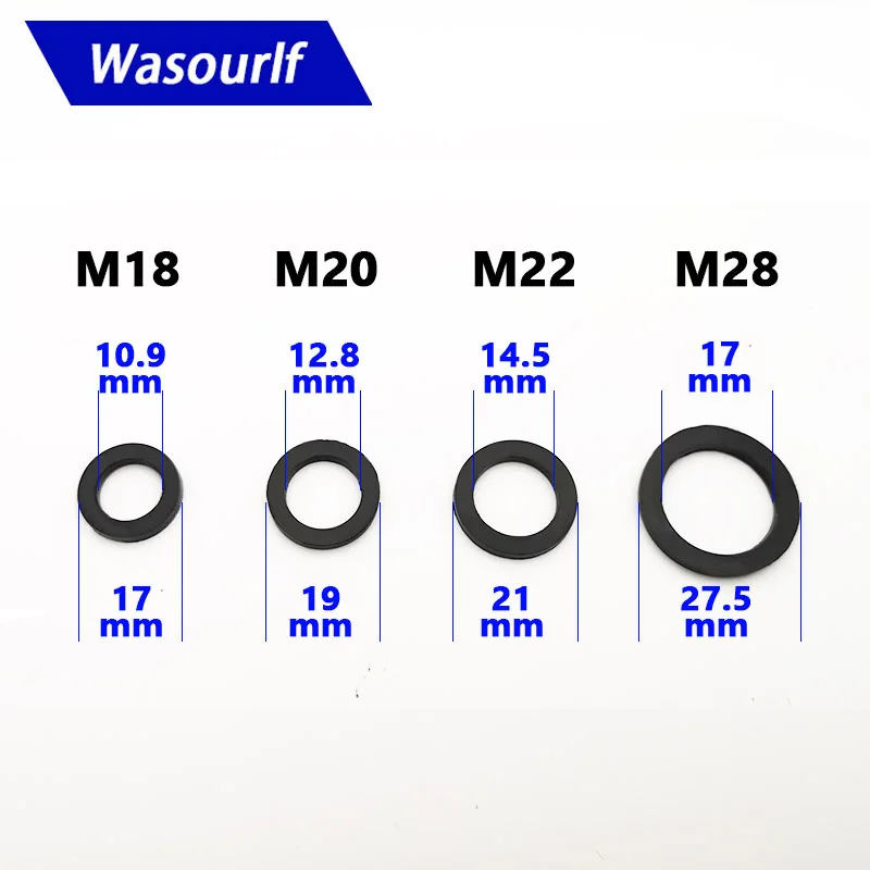 Wasourlf 10 шт. M18 M20 M22 M28 наружная резьба внутренняя аэратор прокладка резиновое