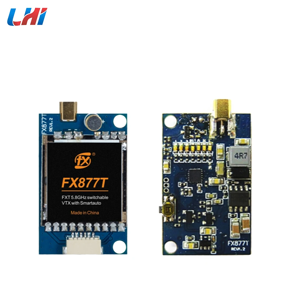 FXT FX877T 5 8 GHz 0 01/25/200/600 mW 37ch переключаемый силовой видеопередатчик FPV с smartaudio/PitMode 5V