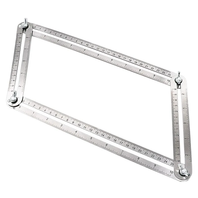 Multi Угол нержавеющая сталь измерительная рулетка четыре Складной угол линейки