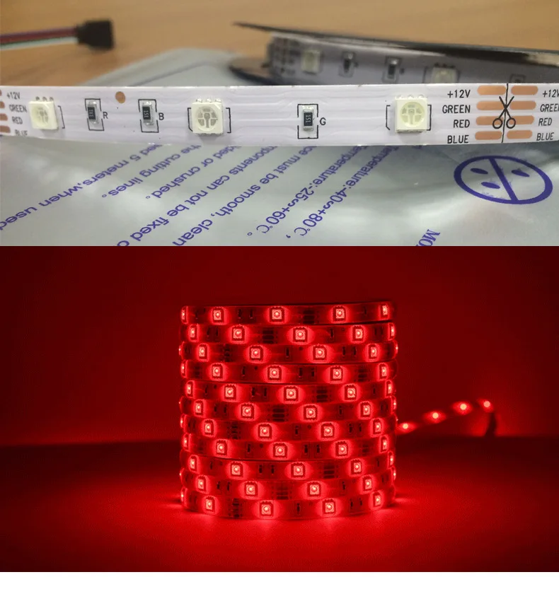 

Светодиодная лампа RGB с пультом ДУ, 7 цветов, 24 клавиши