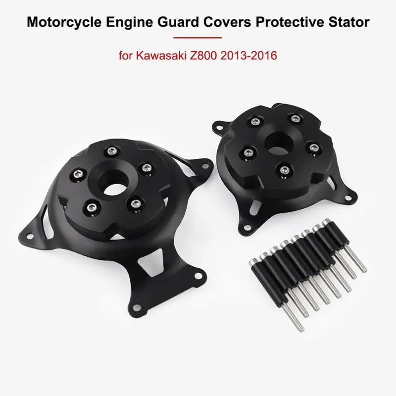 

Motorcycle Engine Cover Anti-Drop Cover Engine Protection Block for 2016 Kawasaki Z800 CNC 6061-T6 Aluminum plastic