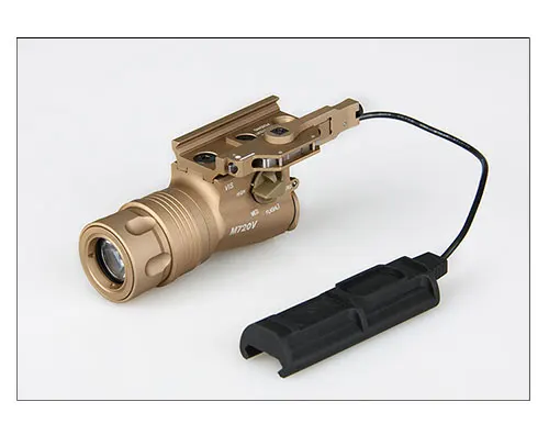 Тактический светодиодный фонарик M720V мгновенный/Постоянный/Стробоскоп CREE R5 400