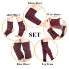 10 шт., турмалиновый магнитный терапевтический ремень на запястье, поддержка голеностопа, наколенник, налокотники набор, облегчение боли