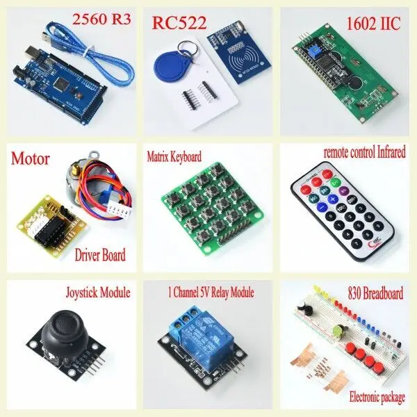 AEAK mega 2560 r3 стартовый комплект сервопривод RFID ультразвуковое реле дальности LCD|lcd