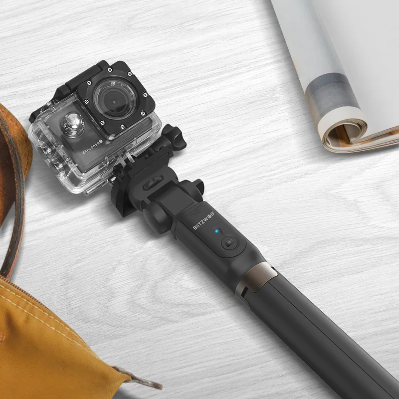 BlitzWolf 3 в 1 селфи палка bluetooth совместимый удаленный Ручной штатив 810 мм Φ для камеры