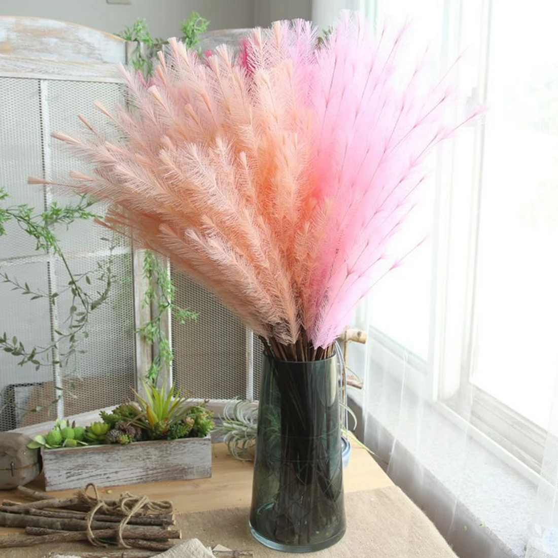 Artificial Flowers Fake Plastic Art Small Bouquet Flores Home Party Wedding Decorations Vivid Fuzzy Decorative | Дом и сад